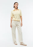 GIVN BERLIN Yasmin polo shirt creamy yellow women