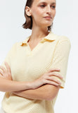 GIVN BERLIN Yasmin polo shirt creamy yellow women