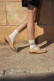 JUTELAUNE Frida spanish moccasins sand women