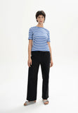 MELAWEAR Jasleen stripes rib t-shirt blue white women