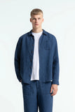 KINGS OF INDIGO Enda pocket shirt indigo linen men