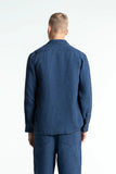 KINGS OF INDIGO Enda pocket shirt indigo linen men