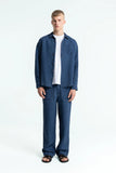 KINGS OF INDIGO Enda pocket shirt indigo linen men