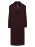 LANIUS 14052 Long coat 280 brown bordeaux women