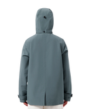 MAIUM Mac short raincoat blue grey unisex