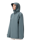 MAIUM Mac short raincoat blue grey unisex