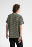 MELAWEAR Pravin heavy T-shirt tea leaf black stripes men