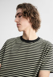 MELAWEAR Pravin heavy T-shirt tea leaf black stripes men