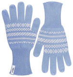 MELAWEAR Rishi knit gloves forgetmenot pattern unisex