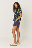 SKFK Uma shirt G1 acid green stripes women