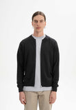 MELAWEAR Shamial knit zip jacket black men