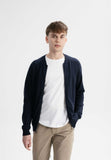 MELAWEAR Shamial knit zip jacket navy men