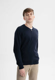 MELAWEAR Shamial knit zip jacket navy men