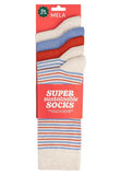 MELAWEAR 5 pack basic socks sunset stripes unisex