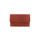 ANN KURZ Compact purse ruffle rust women