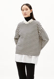 ARMEDANGELS Frankaa Maarlen stripe undyed black women