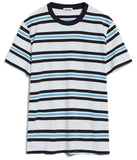 ARMEDANGELS Maarkos sweat T-shirt multicolor stripes black multicolor men