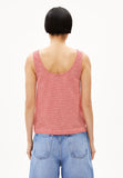 ARMEDANGELS Minaami Lita Lovely Stripes t-shirt oatmilk coral blush women