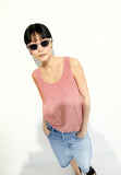 ARMEDANGELS Minaami Lita Lovely Stripes t-shirt oatmilk coral blush women