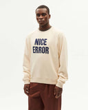 THINKING MU Nice error sweatshirt winter white men