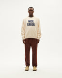 THINKING MU Nice error sweatshirt winter white men