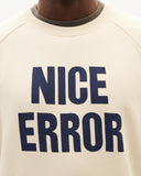 THINKING MU Nice error sweatshirt winter white men