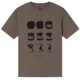 THINKING MU Zach apple t-shirt grey men