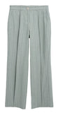 ARMEDANGELS Numaali stripe trousers seagreen light oatmilk women