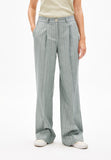 ARMEDANGELS Numaali stripe trousers seagreen light oatmilk women