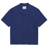 ROTHOLZ Bowling shirt navy pinstripe unisex