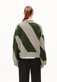 ARMEDANGELS Sadnaa stripes jumper gravel ivy green women