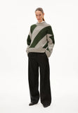 ARMEDANGELS Sadnaa stripes jumper gravel ivy green women