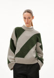 ARMEDANGELS Sadnaa stripes jumper gravel ivy green women