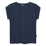 DEDICATED Visby base t-shirt navy women