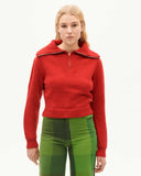 THINKING MU Tanit knitted sweater red women