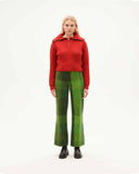 THINKING MU Tanit knitted sweater red women