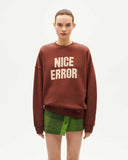 THINKING MU Nice error sweatshirt coffee women