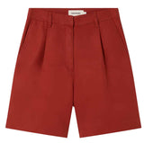 THINKING MU Lia shorts orange red women