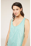 PEOPLE TREE Dragonfly pyjama vest C411UG green