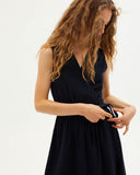 THINKING MU Amapola dress dark seersucker Women